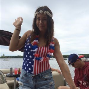 American Apparel Flag One Piece